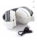 Bluetooth Wireless Headphone with mic Support to All Smartphone/iOS.,WHITE