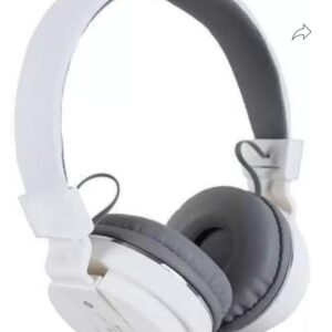 Bluetooth Wireless Headphone with mic Support to All Smartphone/iOS.,WHITE